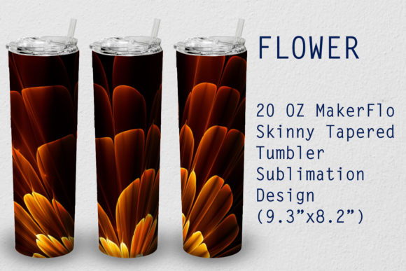 Download Tumbler Tapered 20 OZ Sublimation Flower - 20 oz Collection