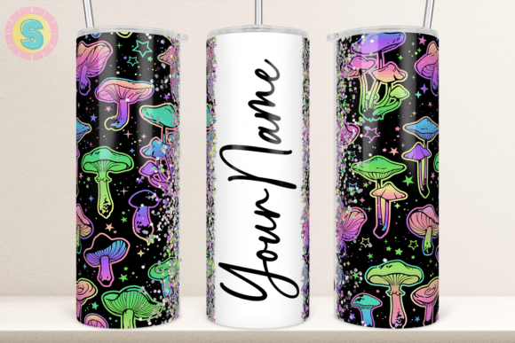 Download Mushroom Add Your Own Name Tumbler Wrap - Premium Resources
