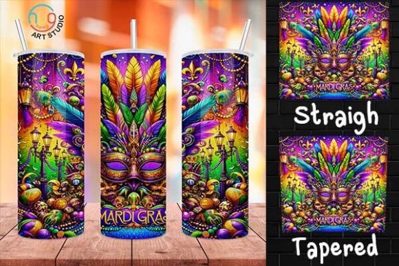 Download Mardi Gras 20 Oz Skinny Tumbler - 20 oz Collection