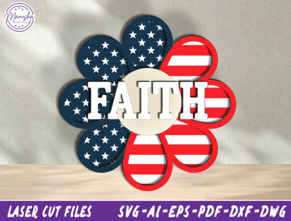 Download Faith Flower SVG Laser Cut File - Laser cut file Collection