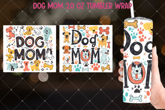Download Dog Mom 20 Oz Skinny Tumbler Sublimation - 20 oz Collection