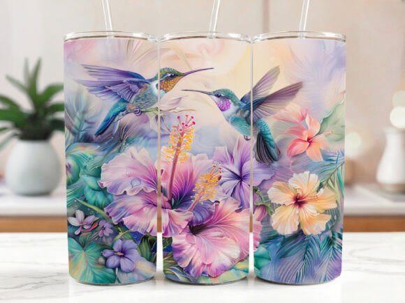Download Hummingbird Tumbler Wrap 20 Oz PNG - 20 oz Collection