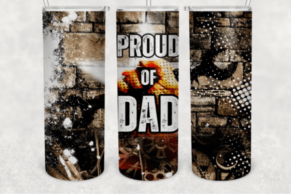 Download Proud Dad 20 Oz Skinny Tumbler Png File - 20 oz Collection