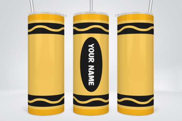 Download Crayon Add Your Own Name Tumbler Wrap - Premium Resources