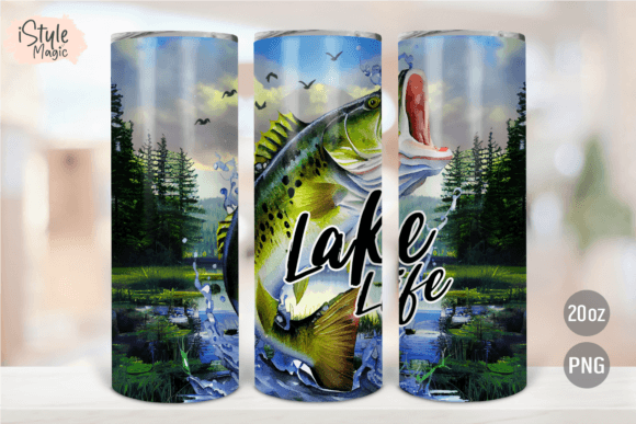 Download Lake Tumbler Wrap 20 Oz PNG Sublimation - 20 oz Collection